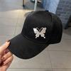 New Versatile Cap Rhinestone Butterfly Breathable Quick Drying Sunscreen Sun Hat Children's Fashion Versatile Baseball Cap