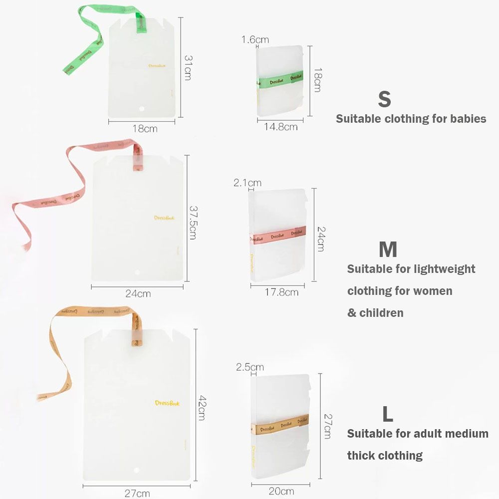 PP Organizér na košile Jednoduché rozdělovače DressBook Stohovatelný organizér na trička Domov