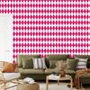 Harlequin Diamonds Wallpaper Purple and White for Living Room and Bedroom 50x1000