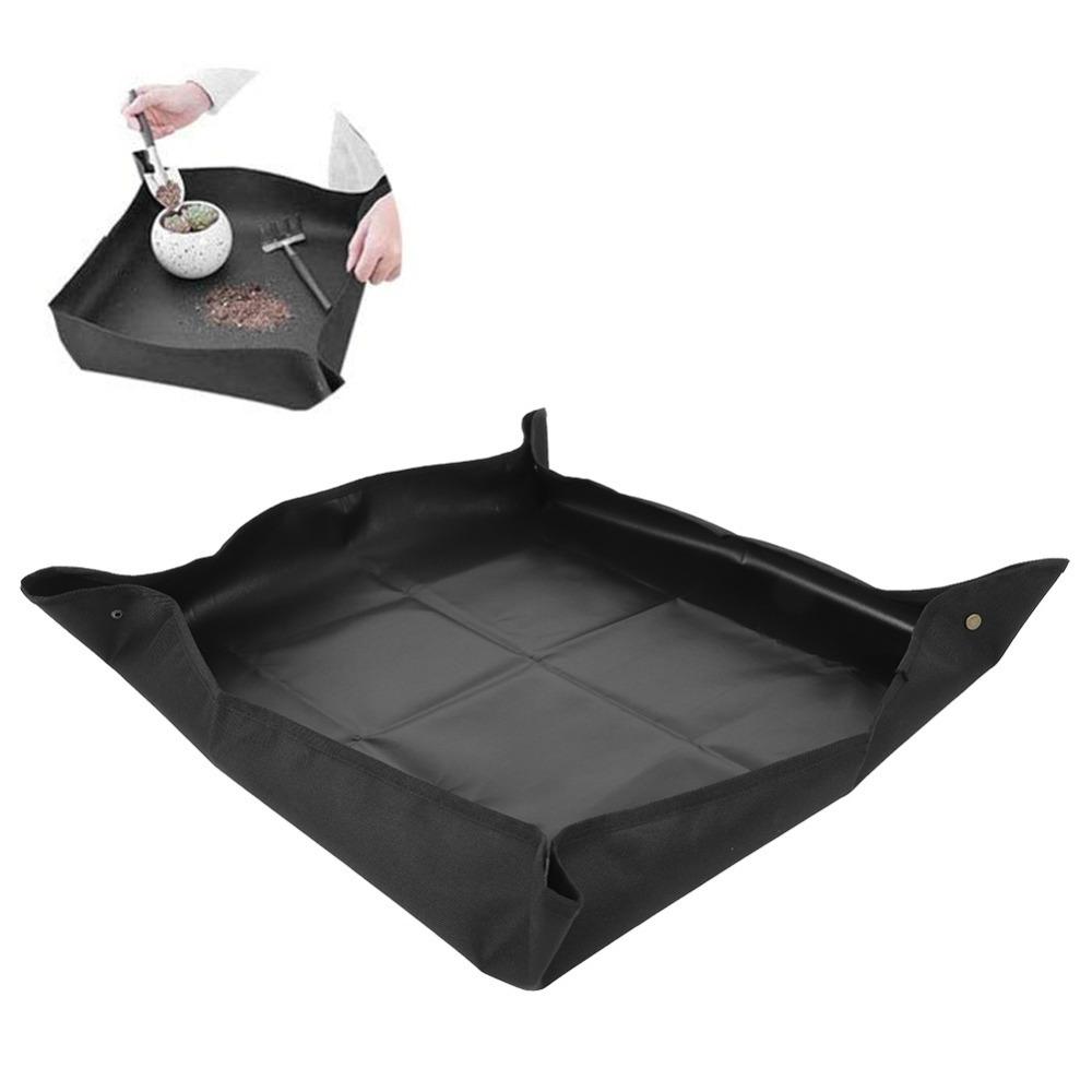 

2PCS Waterproof Gardening Mat 75×75cm Repotting Mat Durable Repotting Tray Succulent Repotting чёрный