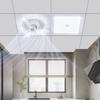Modern Minimalist Integrated Kitchen Fan with Eye-Protection Light and Bathroom Recessed Oscillating Electric Fan Light