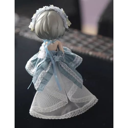 Obitsu 11 OB11 Size Outfit Set for Obitsu Dolls (11cm Body), Princess Dress, Lolita Style, Cute, 5-Piece Set (Blue Gray)