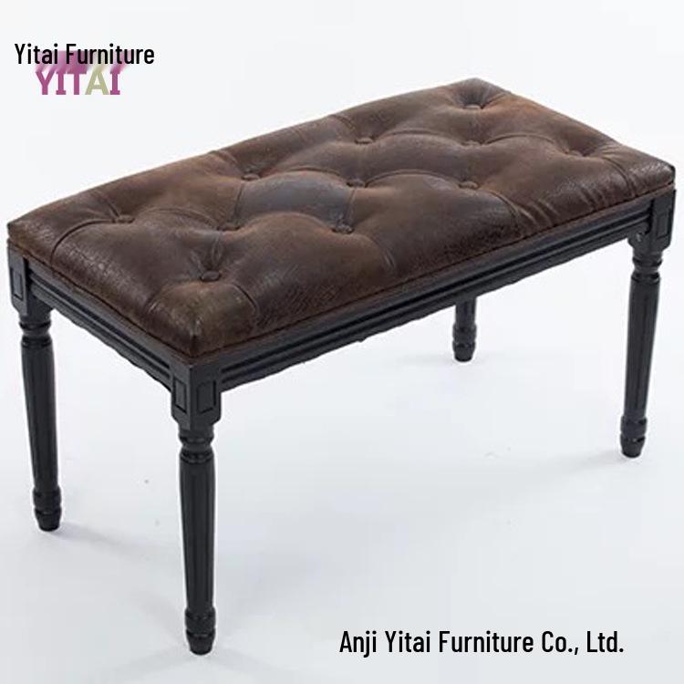 Modern European Solid Wood Shoe Bench