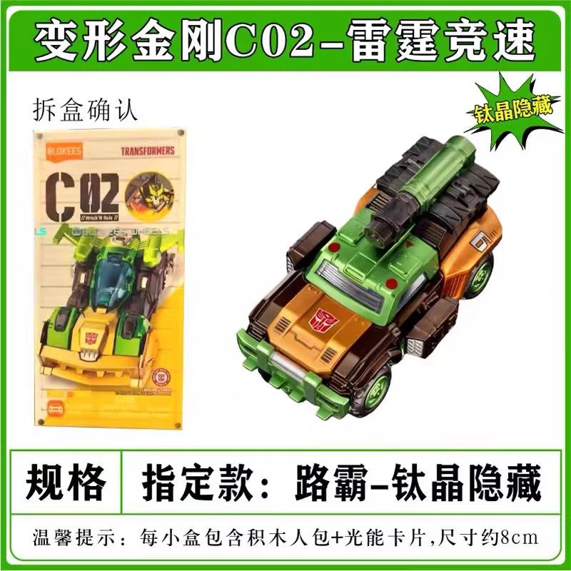 New Wheels 1:64   C02 Optimus Prime Megatron Action Figures Assembled Car Model Collectible Gift