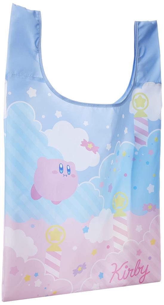 Marushin Eco Bag, Kirby's Dream Land Sweet Sky, H63.5xW40xD20cm (Folded: 12x12cm), Made with Recycled Polyester, Product Number: 4585011300