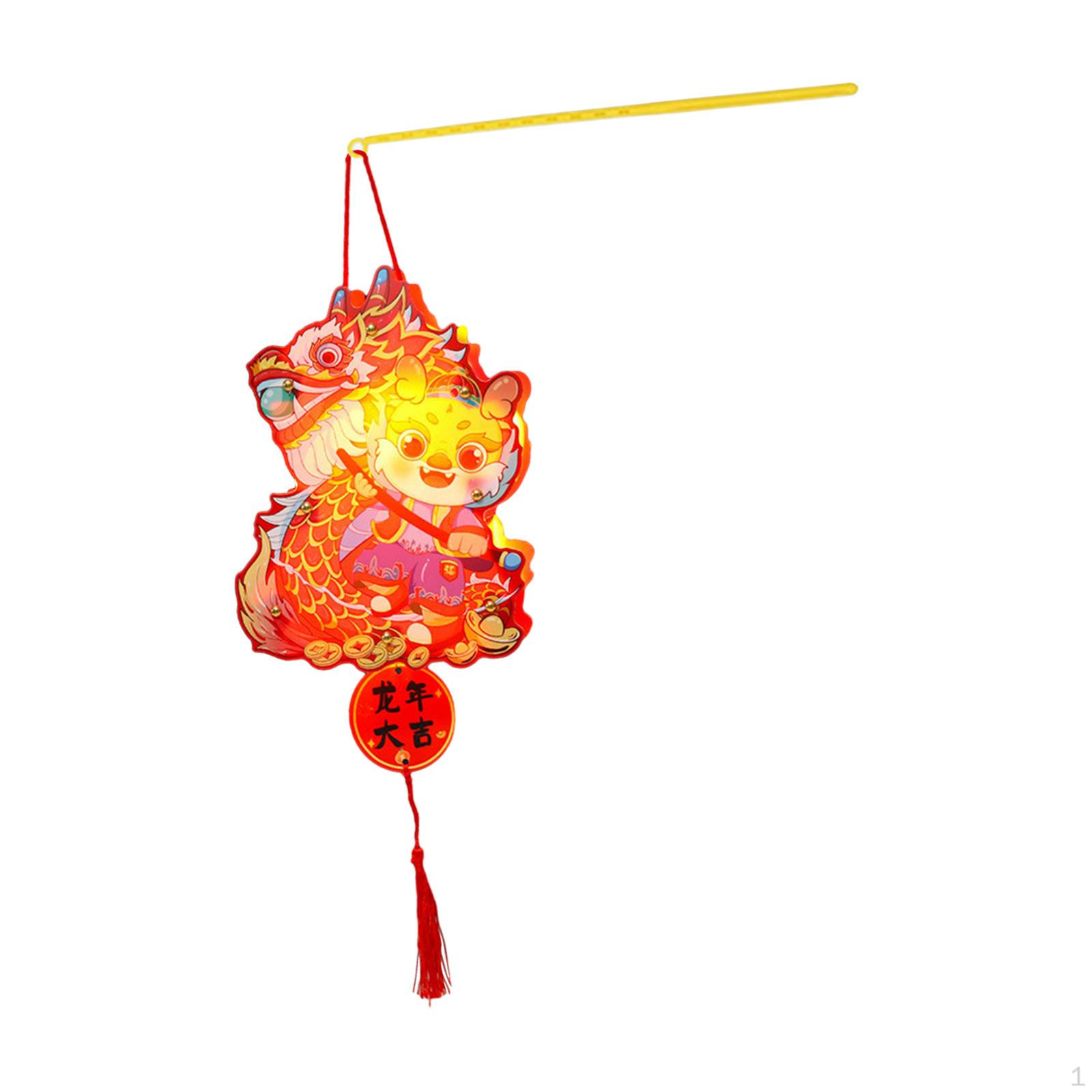 

Китайский Год Фонарь DIY Незаконченный Ручной Мультфильм Светодиодный Дракон Украшение Style B