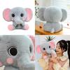 Plush Elephant Toy Cute Cartoon Accessory Ornament Children Birthday Presents