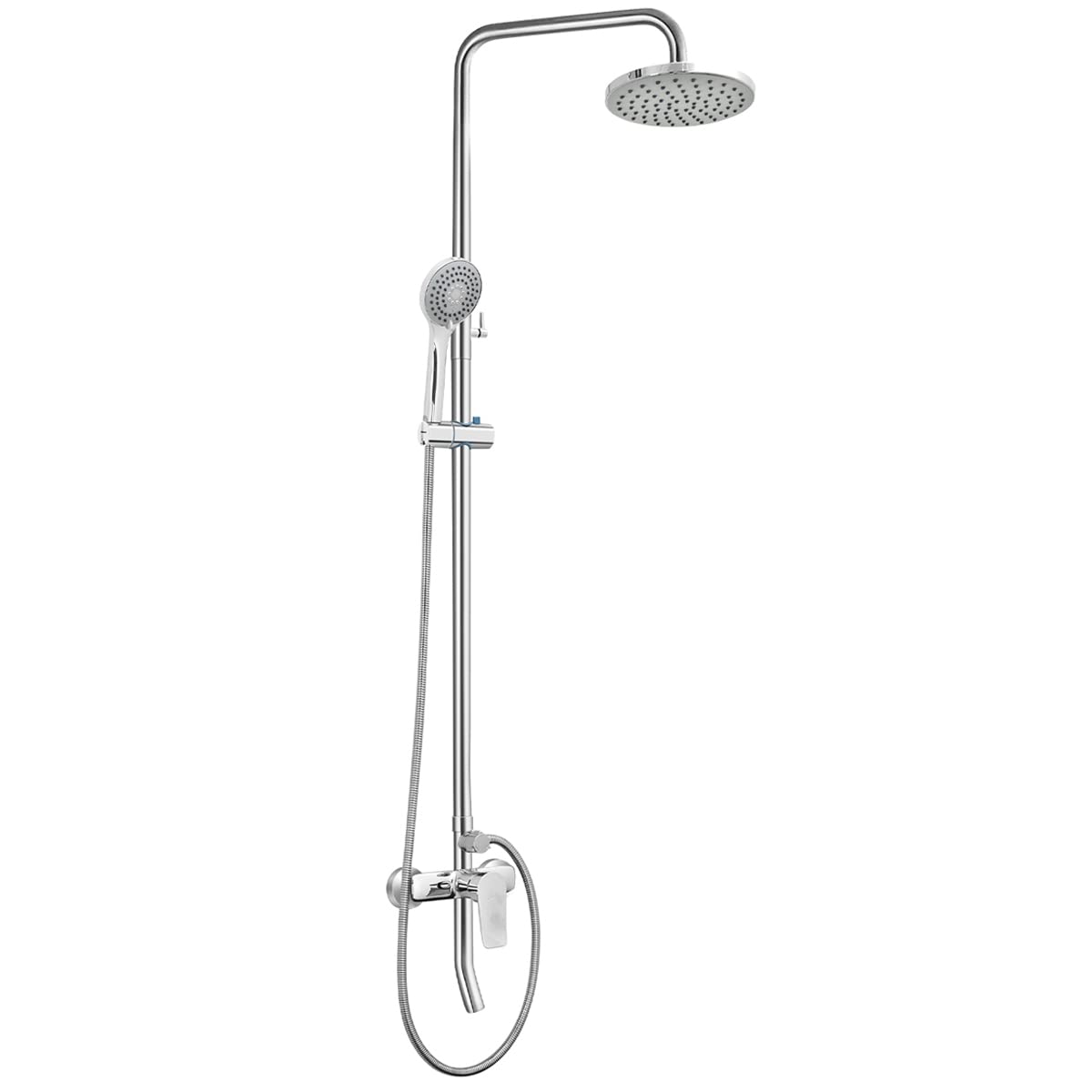 

BQKOZFIN Shower Double Shower Mixer Rain Overhead 3 Bathroom Water High Water Bar, Head, Tap, Shower, Shower, Modes, Faucet, Saving, Pressure, LD-4022