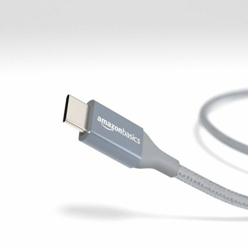 Basic USB C Cable (USB-C to USB-A 2.0) Fast Charging Nylon Braided Cord Speed ??480Mbps USB-IF Certified for Apple iPhone 15/iPad/Samsung Galaxy/Table
