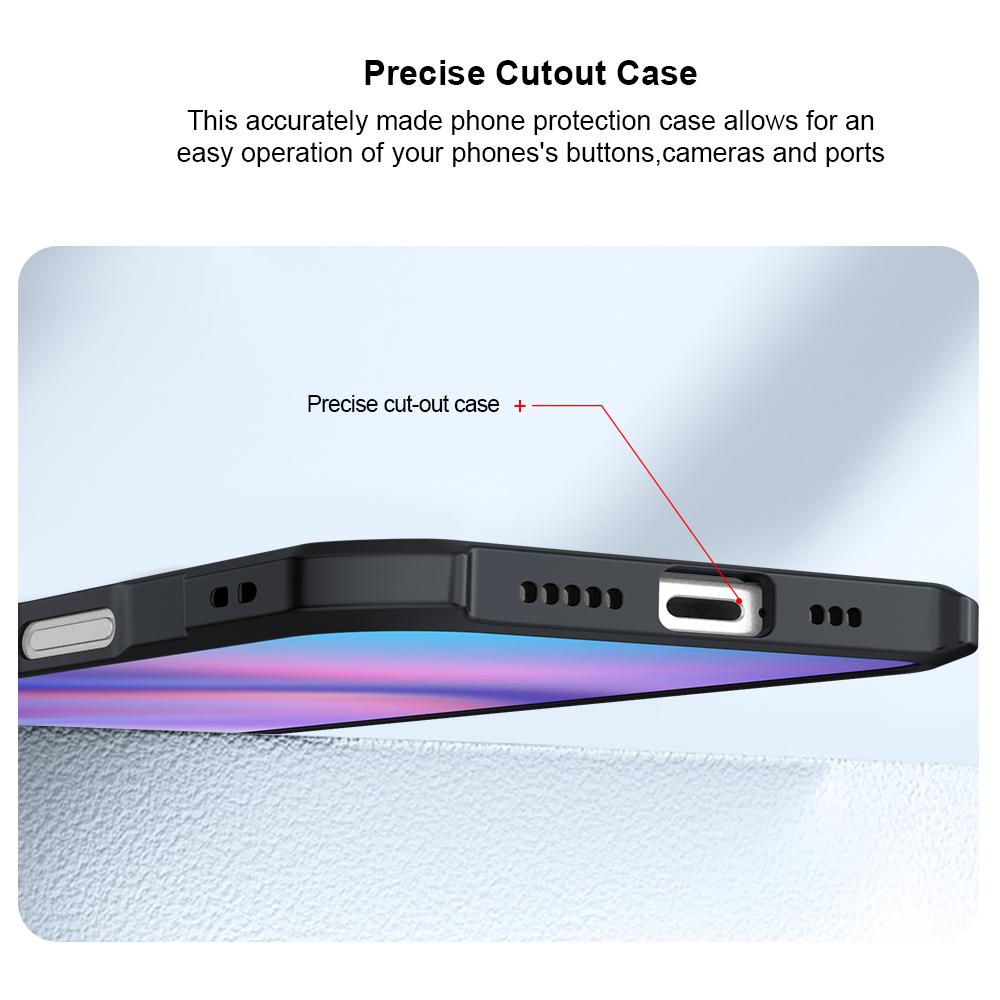 XUNDD For iPhone 16 Case Soft TPU + Acrylic Transparent Back Panel Phone Cover