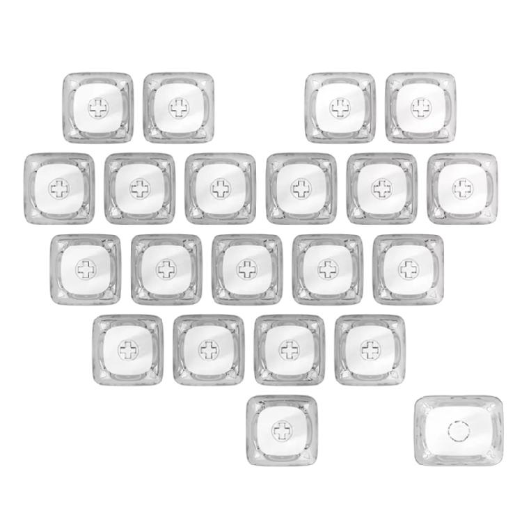 21Piece PC Blank Heart Keycap MOA Profile 1U 1.25U Supplements Gaming Keycap DIY Key Button Keyboards