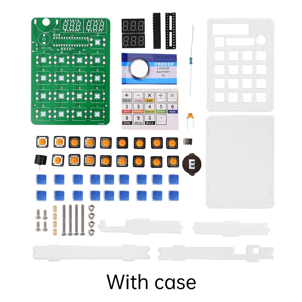 DIY Electronic Kit Mini Calculator Digital Display Calculator Kit 51 Microcontroller Training Experiment Welding Parts