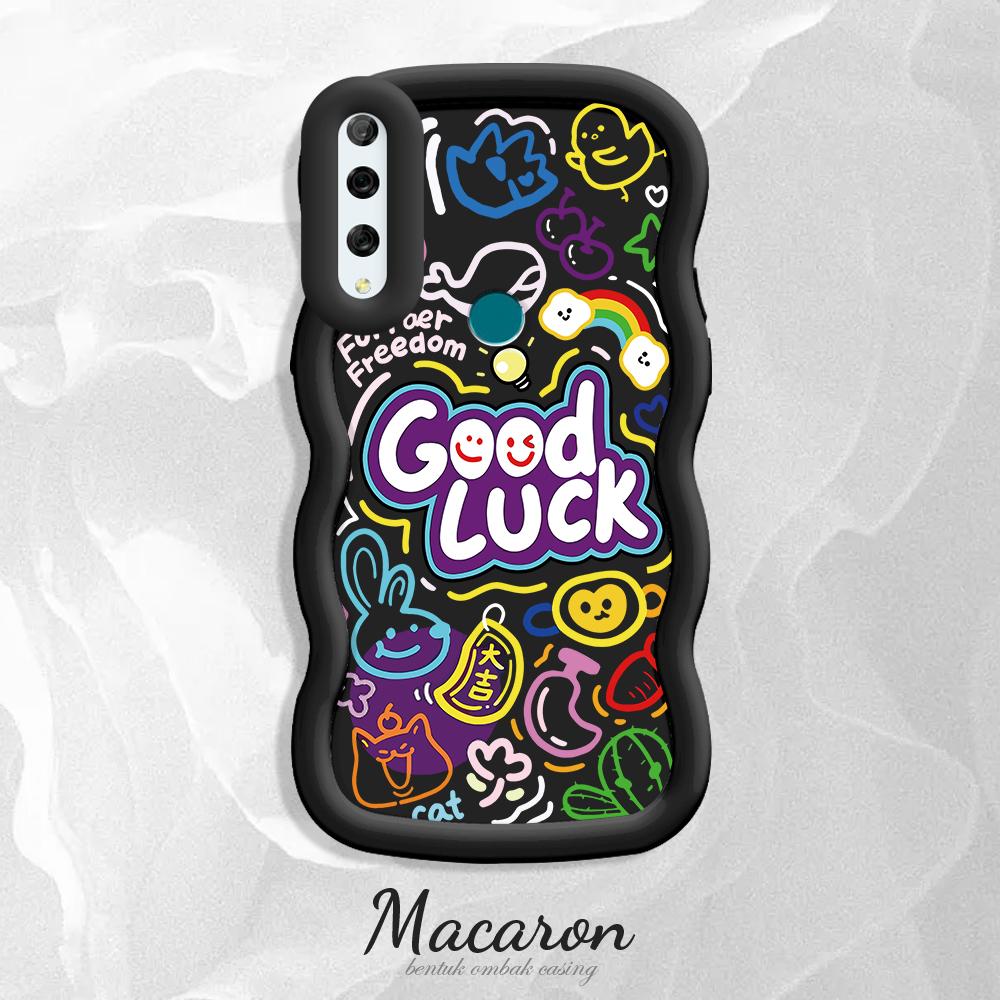 

М який силіконовий чохол Macaron Phone Case з малюнком Big Wave Edge Протиударний захисний гумовий чохол для iPhone Huawei Honor Infinix Tecno iPhone 8 чорний
