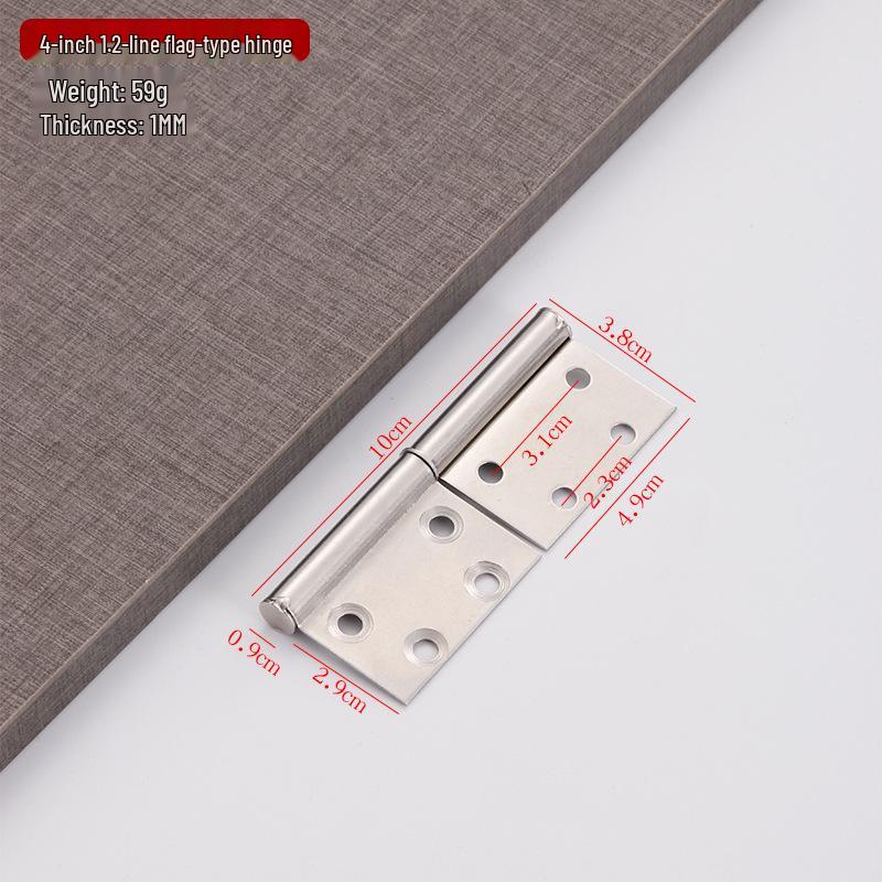 Removable 304 Stainless Steel Flag Hinge for Bathroom and Fire Doors