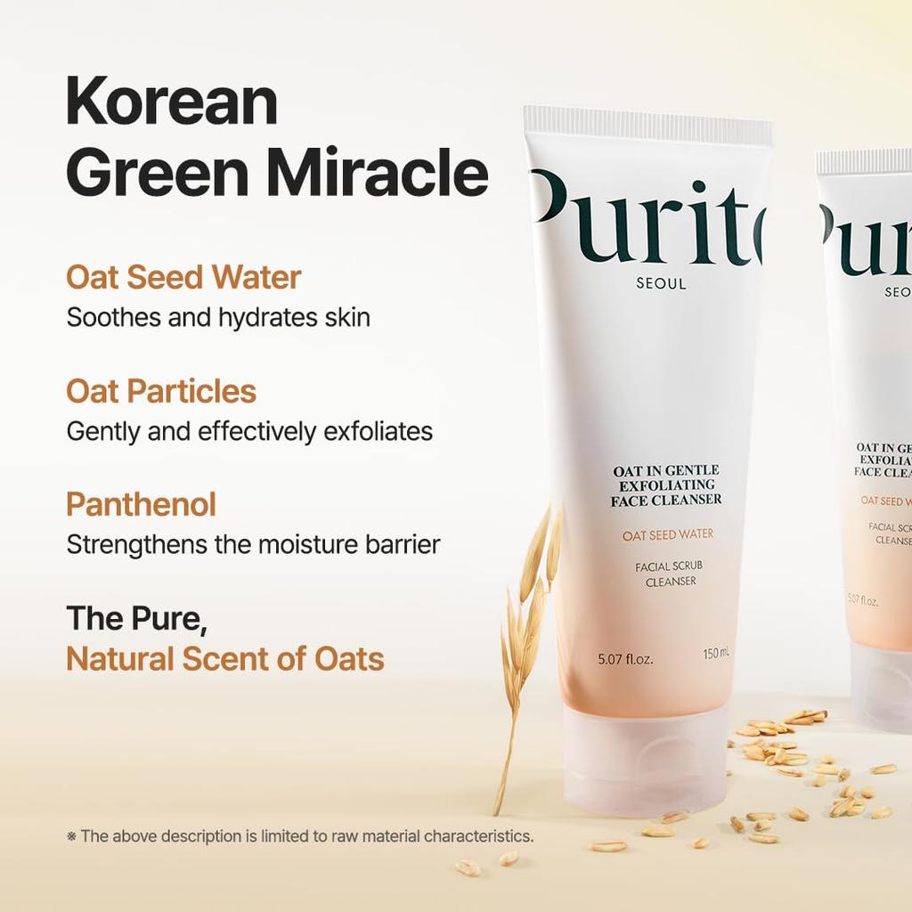 Oat In Gentle Exfoliating Face Cleanser 150 Ml / 5.07 Fl.oz.