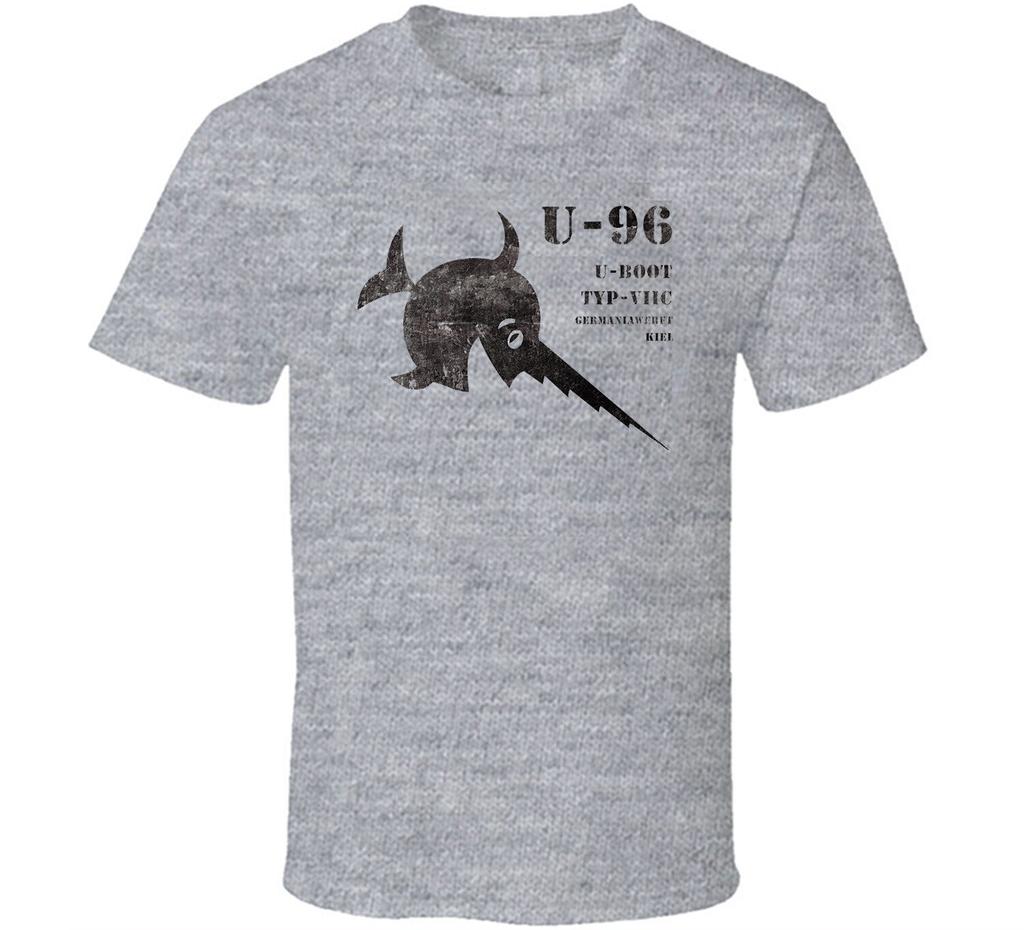 Das Boot WW2 Deutsches U-Boot U-96 U-Boot T-Shirt 100% Baumwolle O-Ausschnitt Kurze Ärmel Sommer Lässig Herren T-Shirt Größe S-3XL