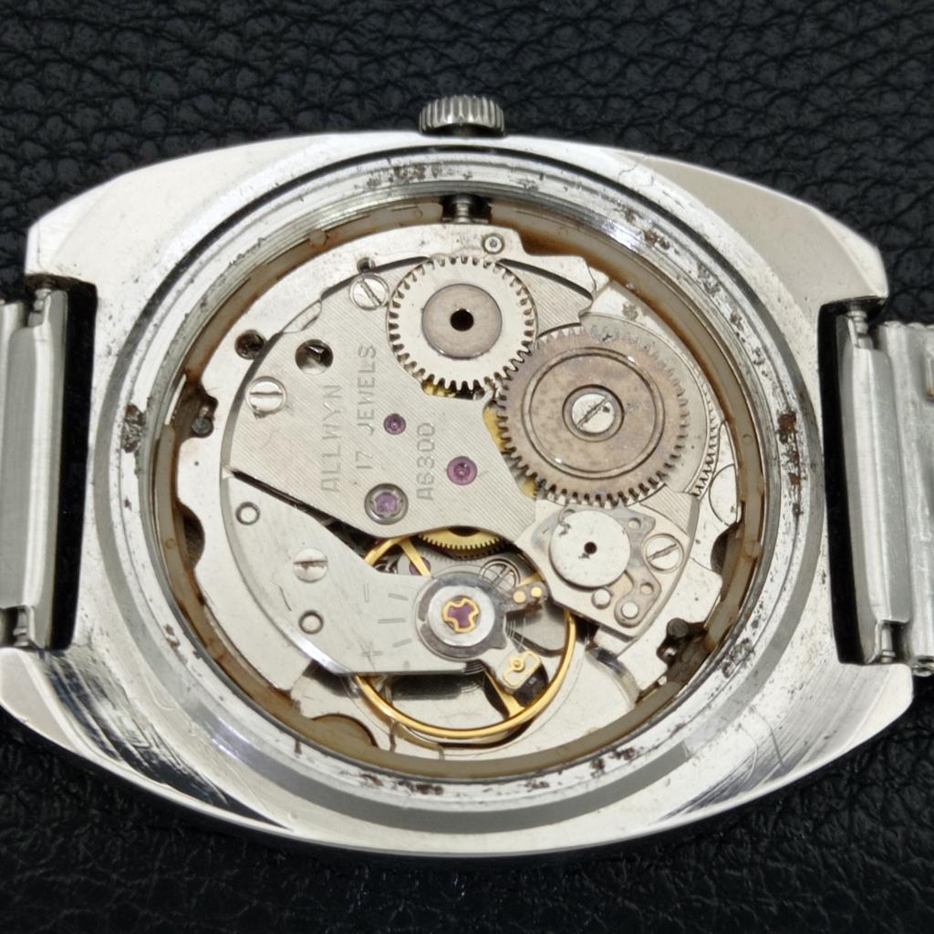 HAND-WINDING VINTAGE ALLWYN 6300A INDIA MENS ORIGINAL DIAL WATCH A706076-1