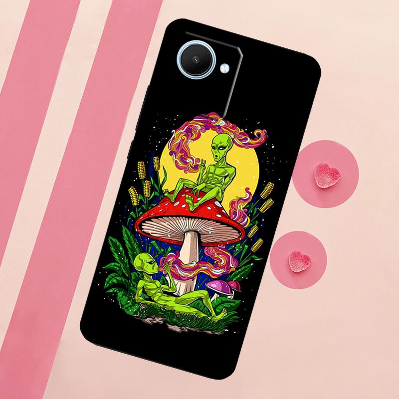 Mushroom Moon Shroom Farmer For Realme C67 C75 C63 C61 C71 C55 C51 C65 C53 10 11 12 13 14 15 Pro Plus GT6 GT7 Pro Case