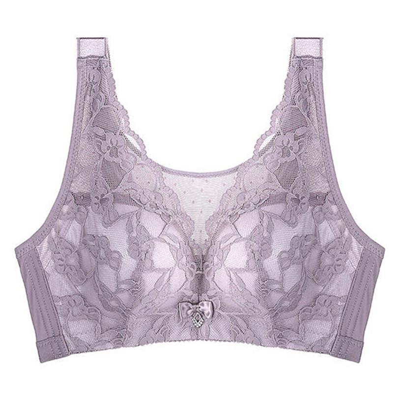Women Sexy Lace Lingerie Bralette Vest Full Cup Brassiere Fashion Plus Size Bra Top Wireless Underwear