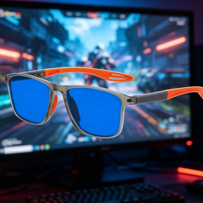 Blue Purple Lenses Men Computer Glasses for Gaming New Trend TR90 Blue Light Blocking Glasss Women Fashion Optical Spectacles