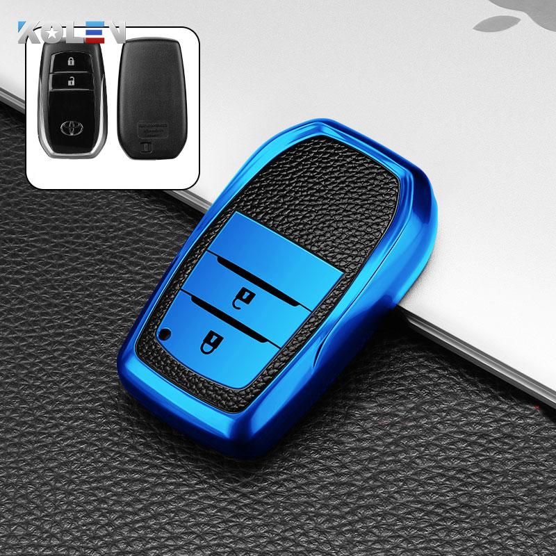 

Tpu Leather Style Car Remote Key Cover Case Shell For Toyota Corolla Rav4 Auris Crown Camry Prius Chr Prado Land Cruiser Aygo