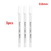 White Marker Pens Set 2.0mm Oily Waterproof White Gel Pen DIY Graffiti Sketching Paint Marker Stationery Writing School Supplies