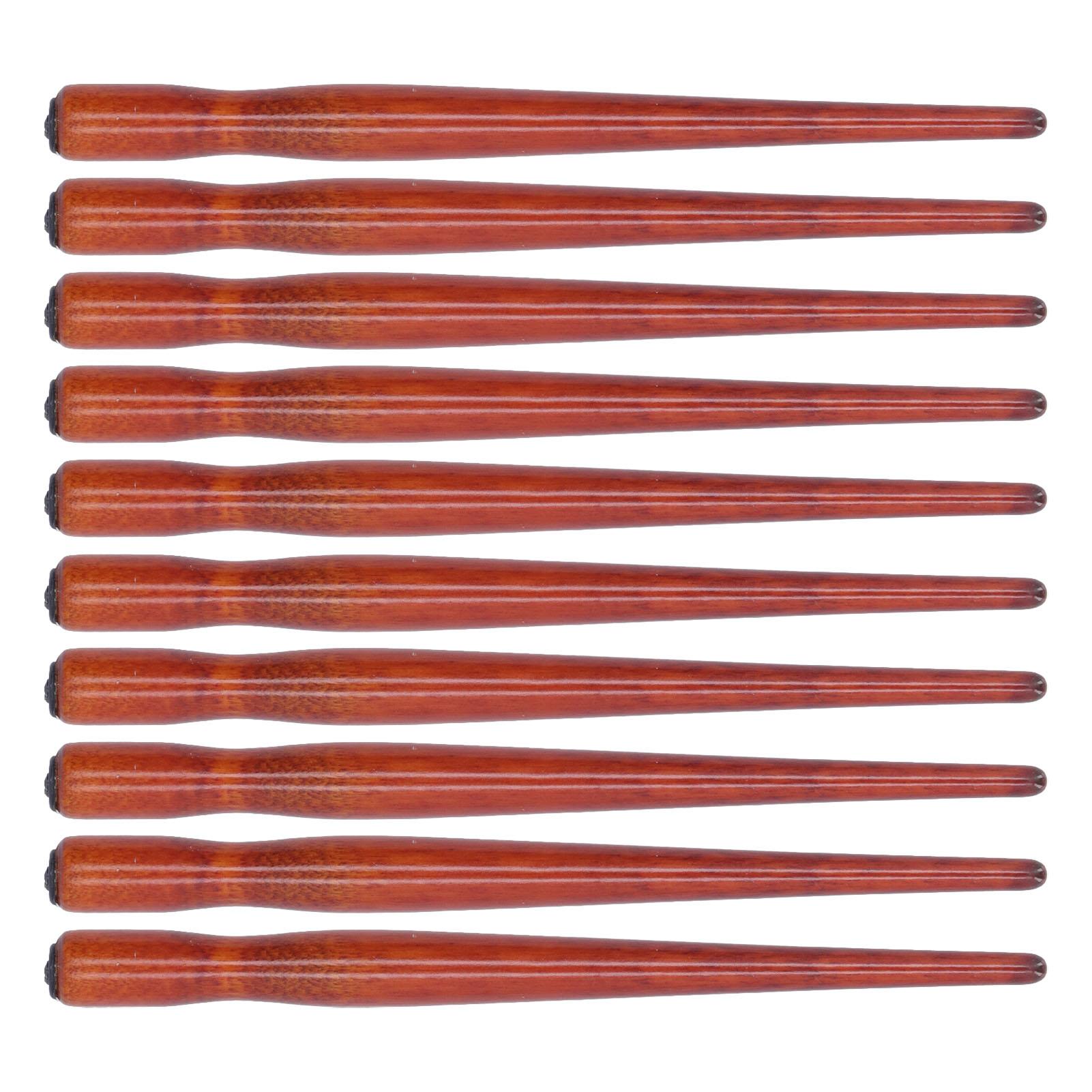 

10 шт. держатель для пера, удобный держатель, гладкий деревянный держатель для пера комиксов для художественной живописи красное дерево