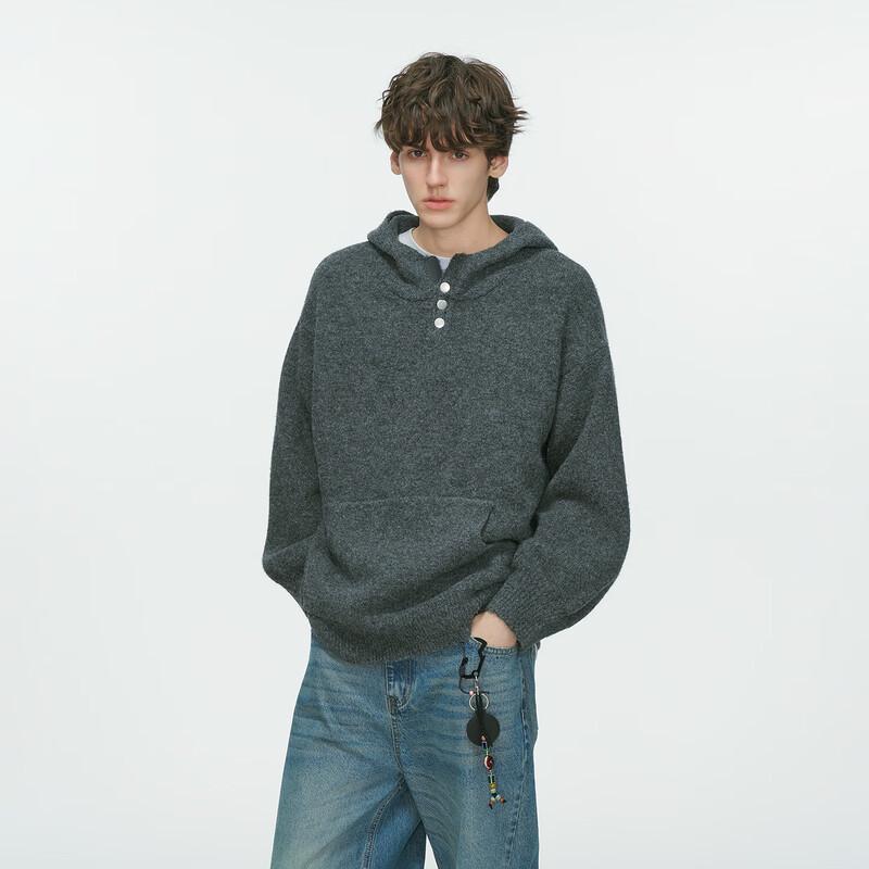 ICH MODE Unisex Kapuzenpullover aus Wollmischung