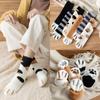 Sock Kids Autumn-Winter Cute Cat Socks Coral Fleece Moonie Socks Warm Thick Floor Socks Soft Fur Home Sleep Socks