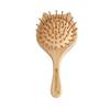 OROSSENTIALS Wooden Hair Brush for Women & Men Bamboo Bristle Paddle Hair Brush for Men Women Curly Hair Wooden Brush for Hair Growth with Flat Pad