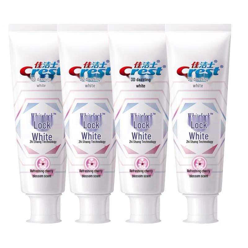 Crest Advanced Whitening Toothpaste Cherry Blossom Scent 4-Pack