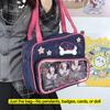 Y2K Cute Denim Ita Bag Girl Transparent Messenger Bag Women Fashion Shoulder Crossbody Bag Lady DIY Badge Totebag Lolita Handbag
