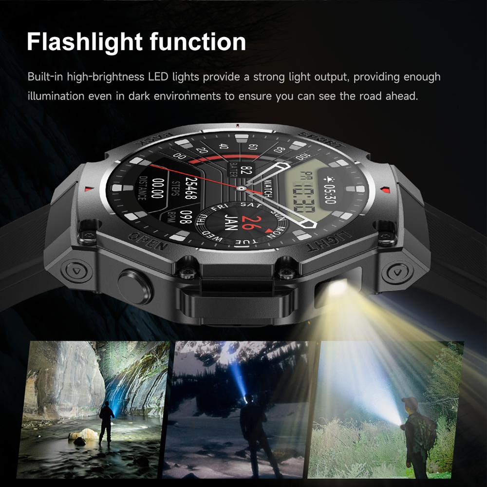 Новий спортивний смарт-годинник з GPS для чоловіків PK Amazfit T-Rex 3 Bluetooth-дзвінок Смарт-годинник Компас Зовнішній Фітнес Монітор здоров'я Браслет