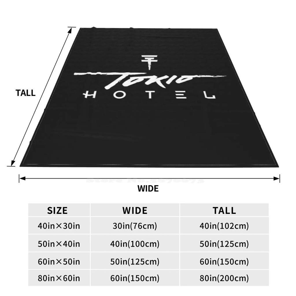 Tokio Hotel Soft Warm Throw Blanket Tokio Hotel Music Pop International Boys Band Uncles