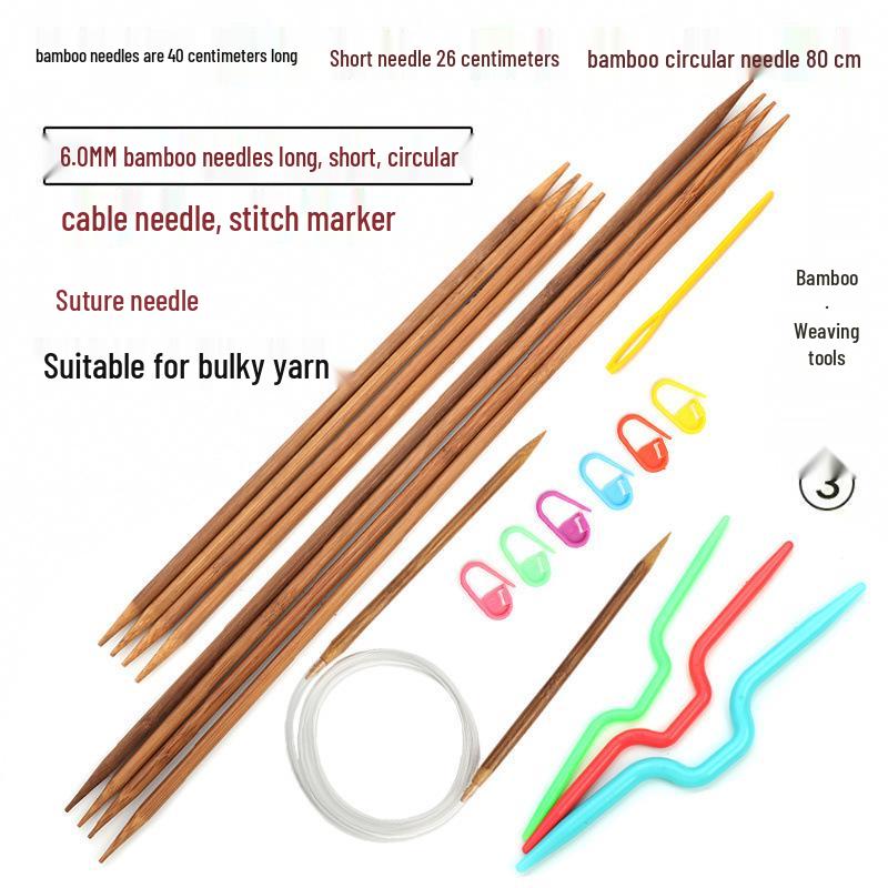 Kit de Croșetat pentru Începători cu Cârlige și Andrele cu Mâner Moale pentru Țesut și Tricotat