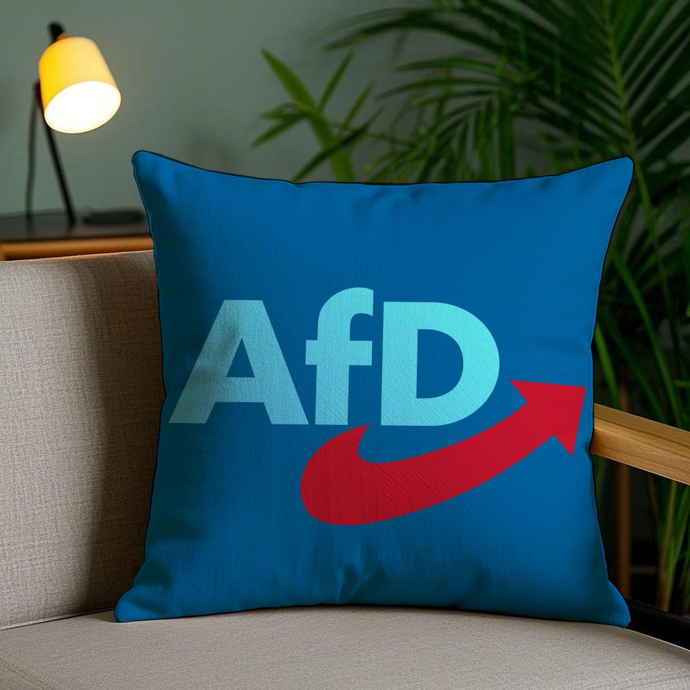 Alternatieve Afd Duitsland Kussenhoes Pluche Stof Zacht Dubbelzijdig Bedrukt Onzichtbare Rits Bank Kussenhoes Huisdecoratie