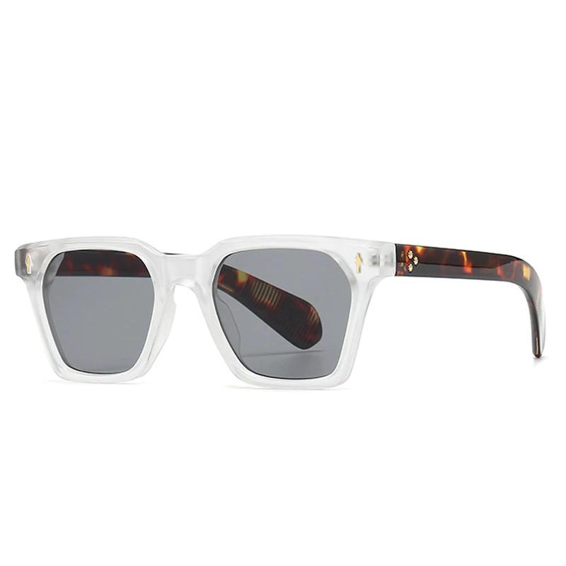 SHAUNA Retro Square Sunglasses Women Rivets Gradient Shades UV400 Retro Punk Men Sun Glasses
