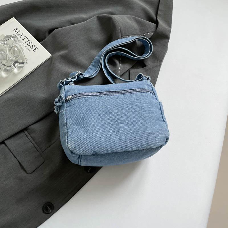Denim Shoulder Bag Women's Large Capacity Commuter Student Crossbody Bag