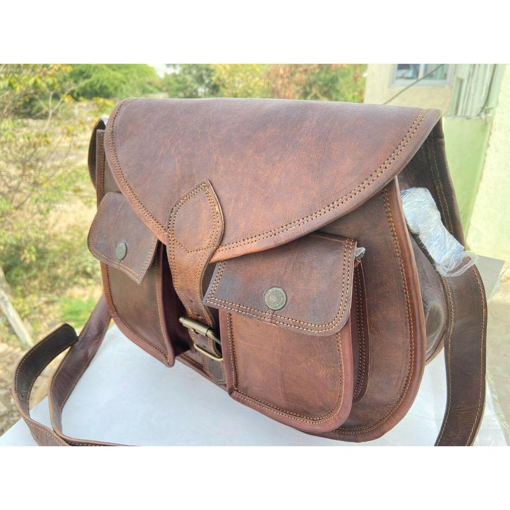 Vintage femmes véritable sac à main en cuir véritable sac à bandoulière sacoche messager nouveau