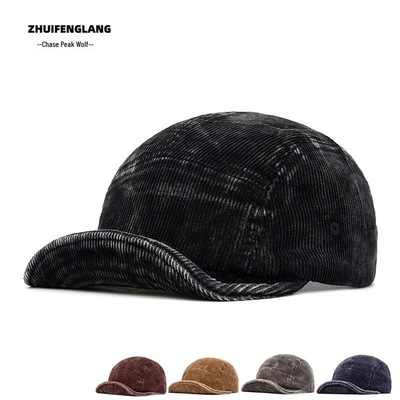 Unisex Autumn/Winter Classic Plaid Baseball Cap - Hard Top Duckbill Sun Hat