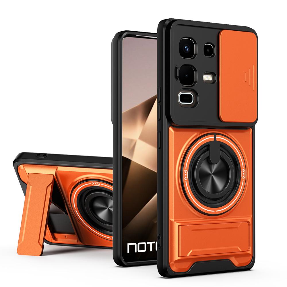 KEYSION Magnetic Phone Case for Infinix Note 50 4G 50 Pro+ 50S 50X 5G Slide Camera Protection Upright Kickstand Shockproof Cover