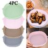 4PC Reusable Air Fryer Silicone Pot Basket Liner Mat Non-Stick for Oven Baking Tray