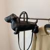Creative Dog Pattern Tote Bag With Pu Material For Casual Daily Use