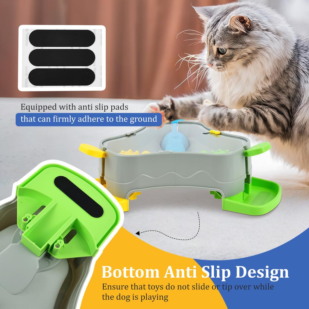 Pet Toy Pet Press Type Slow Feeder with Nonslip Base Creative Interactive Dog Food Feeder Toy for Cat Dog Training Pet Supplies
