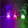 1 Stück Frohe Weihnachten LED Farbwechsel Mini Weihnachtsbaum Haus Tisch Party Dekor Anhänger Weihnachtsmann Dekorationen