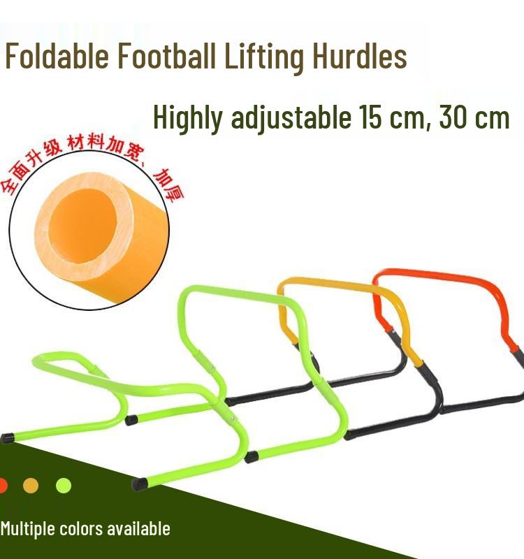 Регулируемые барьеры для тренировки ловкости: 15/23/30 см - Идеально для футбола и прыжковых упражнений 15cm Green