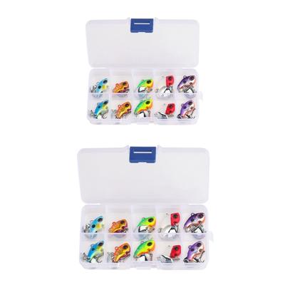 10Pcs VIB Baits Sinking Lures Fishing Lures Trout Walleye Jigging Baits Fishing Tackle Fishing Spoon with Treble Hook