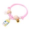 Adjustable Cat Collar With Bell and Camphor Wood Beads Pet Necklace Collar For Kittens Indoor Outdoor Activity Wear