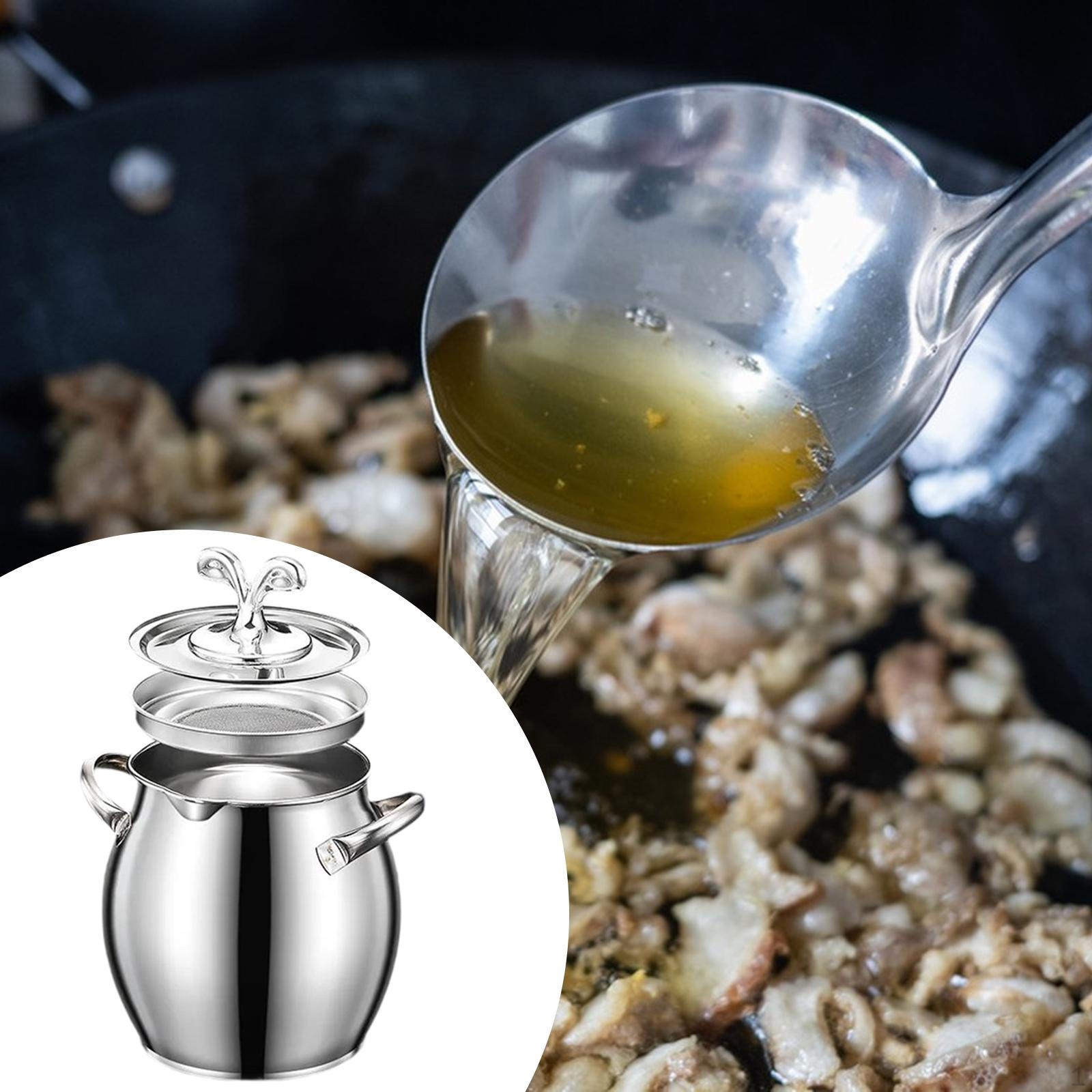 

Контейнер Сито для растительного масла Банка для хранения для кухни 1.5 L 10cmx18cm