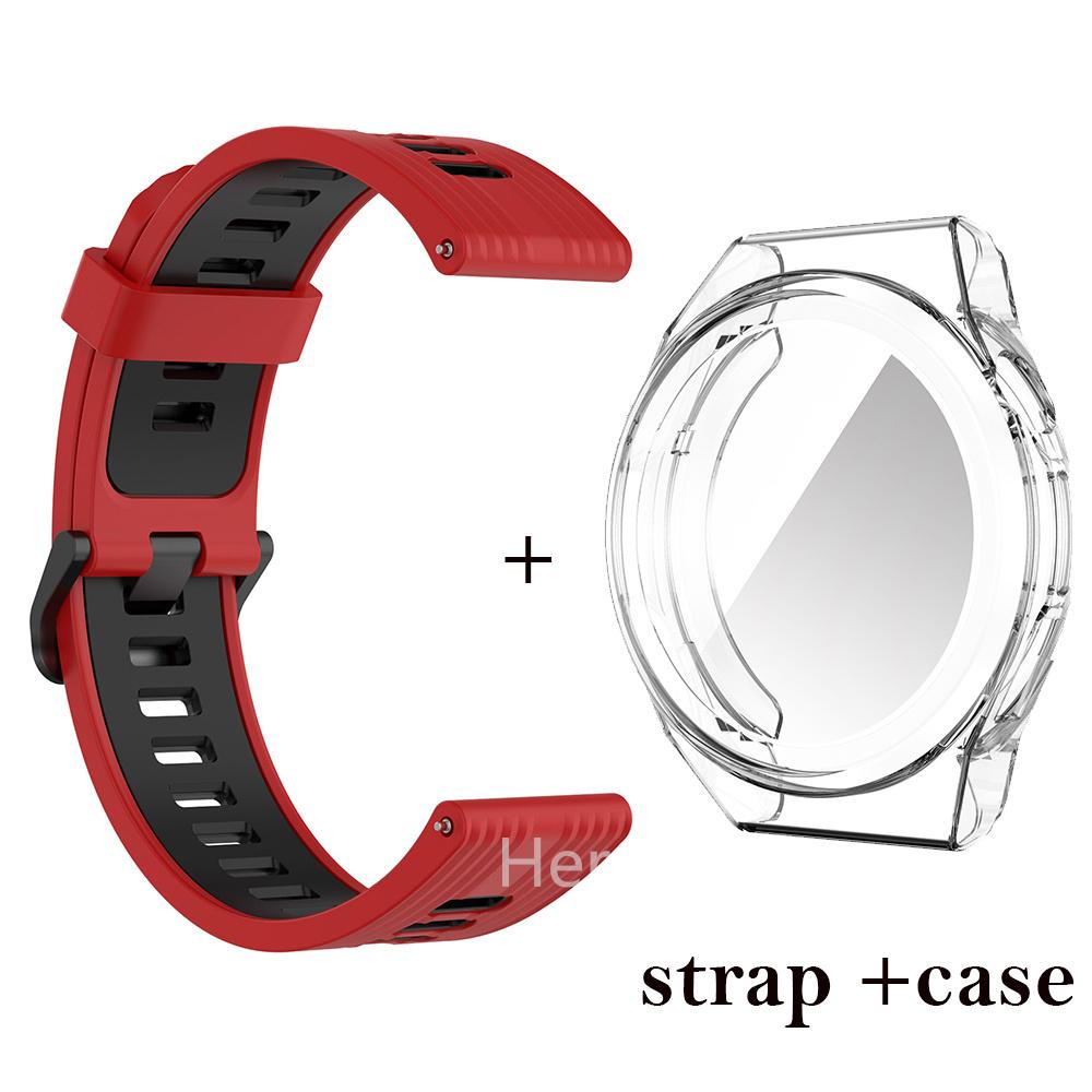 22mm WatchStrap Band For Huawei Watch GT3 SE Strap Bracelet Silicone Wristband for Huawei Watch GT Runner Smart Watch Band +Case